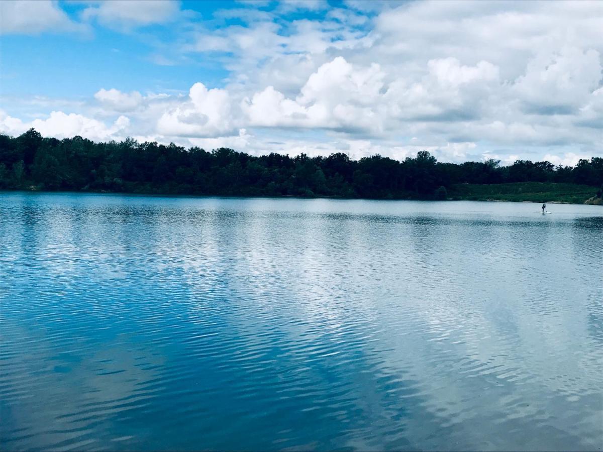 Schlafen Unterm Sternenhimmel Am Baggersee Steinenstadt ノイエンビュルク・アム・ライン エクステリア 写真